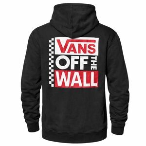 Vans Off The Wall Hoodie Black Pullover Sweatshirt XL Streetwear
